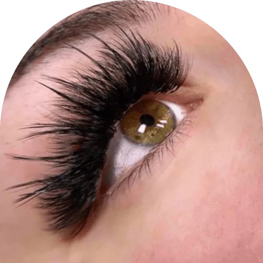 Russian volume 5D–10D full set, fluffy eyelash extensions
