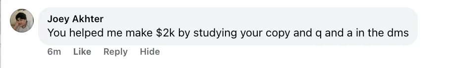 Student testimonial 9