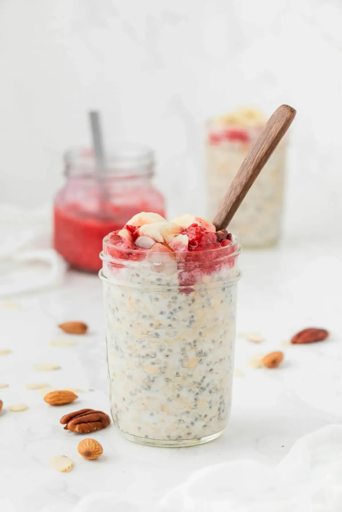 Healthy Chia Pudding Breakfast in a Jar