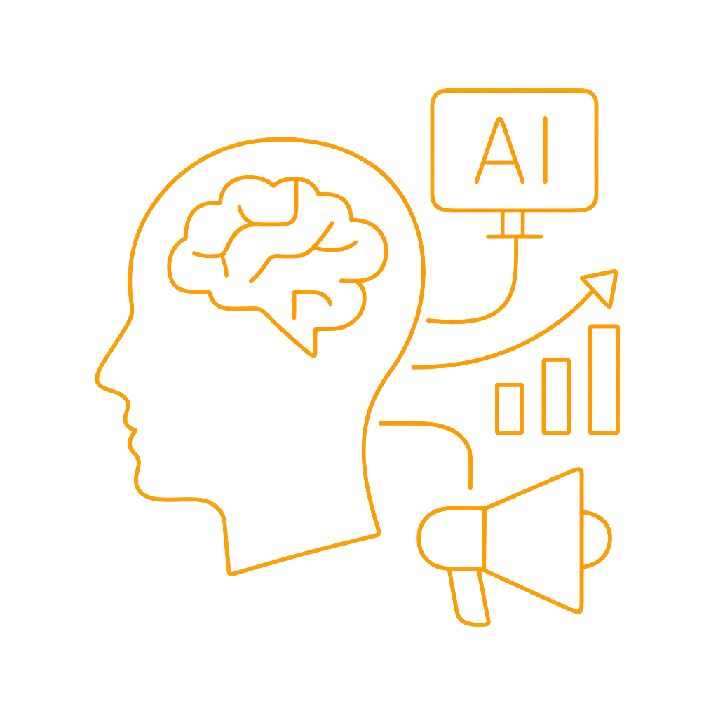 Expert en AI Marketing développant une stratégie personnalisée pour notre AI agency