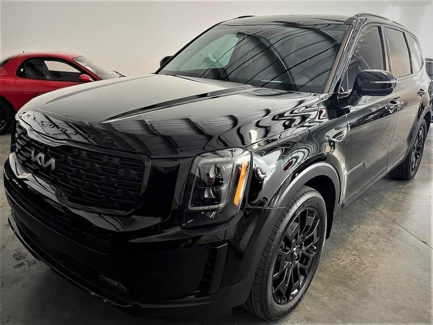 Black PPF wrap for Kia SUV