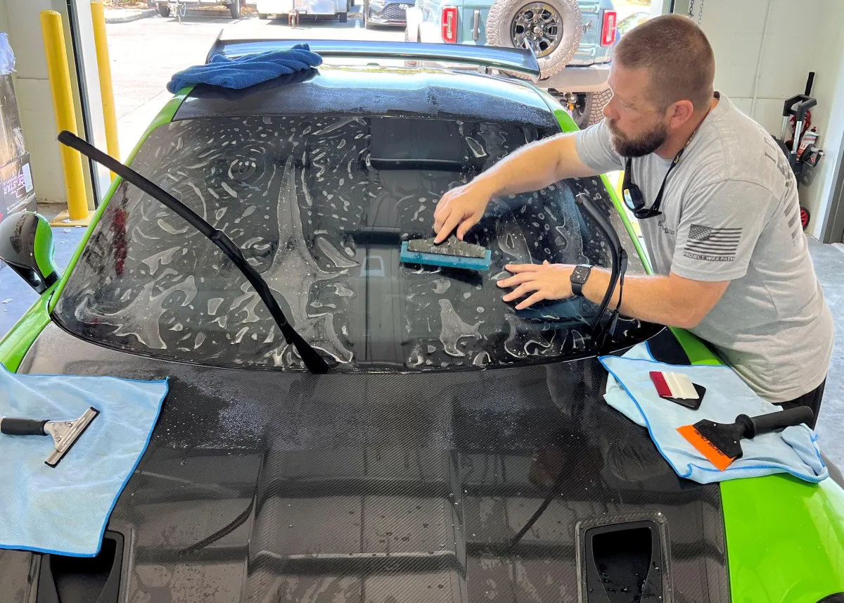 Auto Film Guys expert installing window film