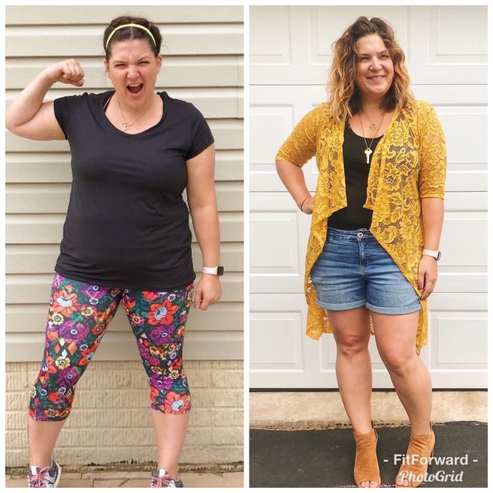 second woman showing transformation