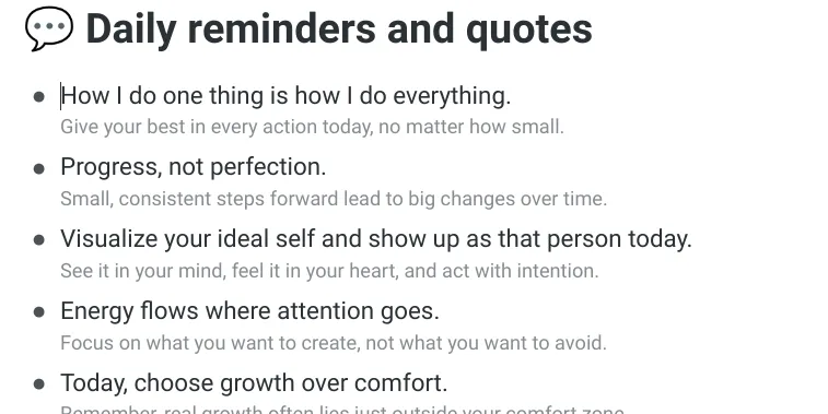 New Perfect YOU Daily Reminders and Quotes