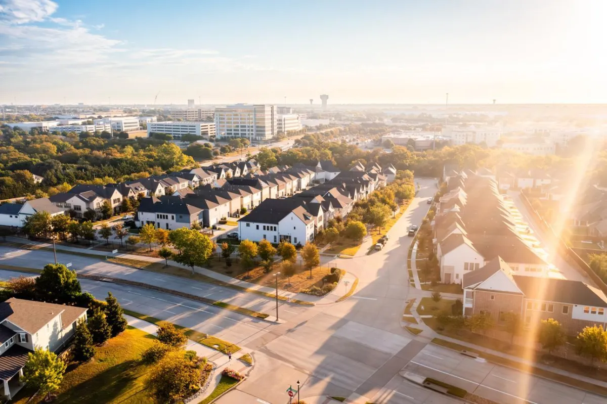 Suburban homes and real estate market activity in the United States during April 2026