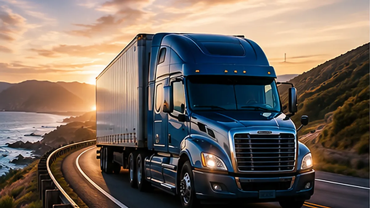 General freight and truckload transportation — semi-trucks and freight trailers