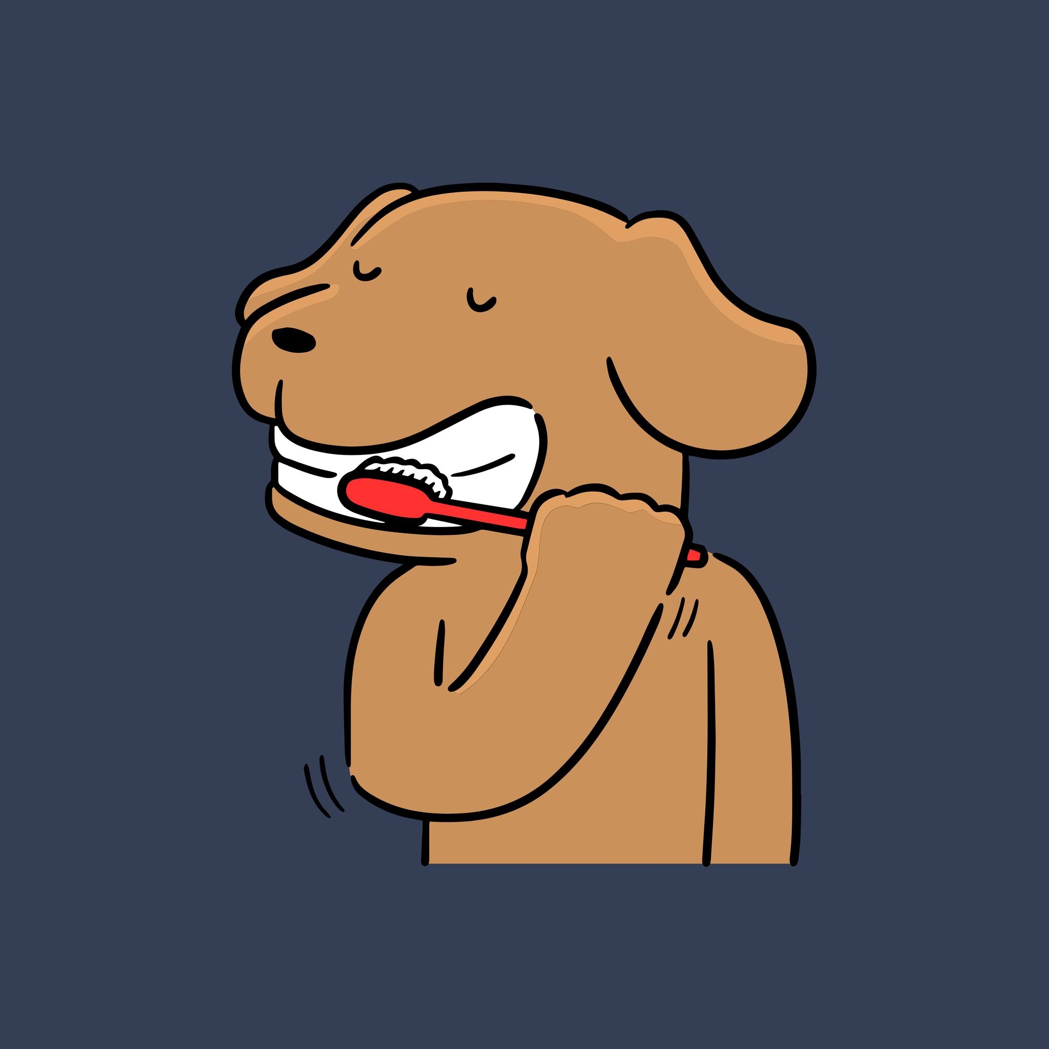 Dog Teeth Cleaning Logo