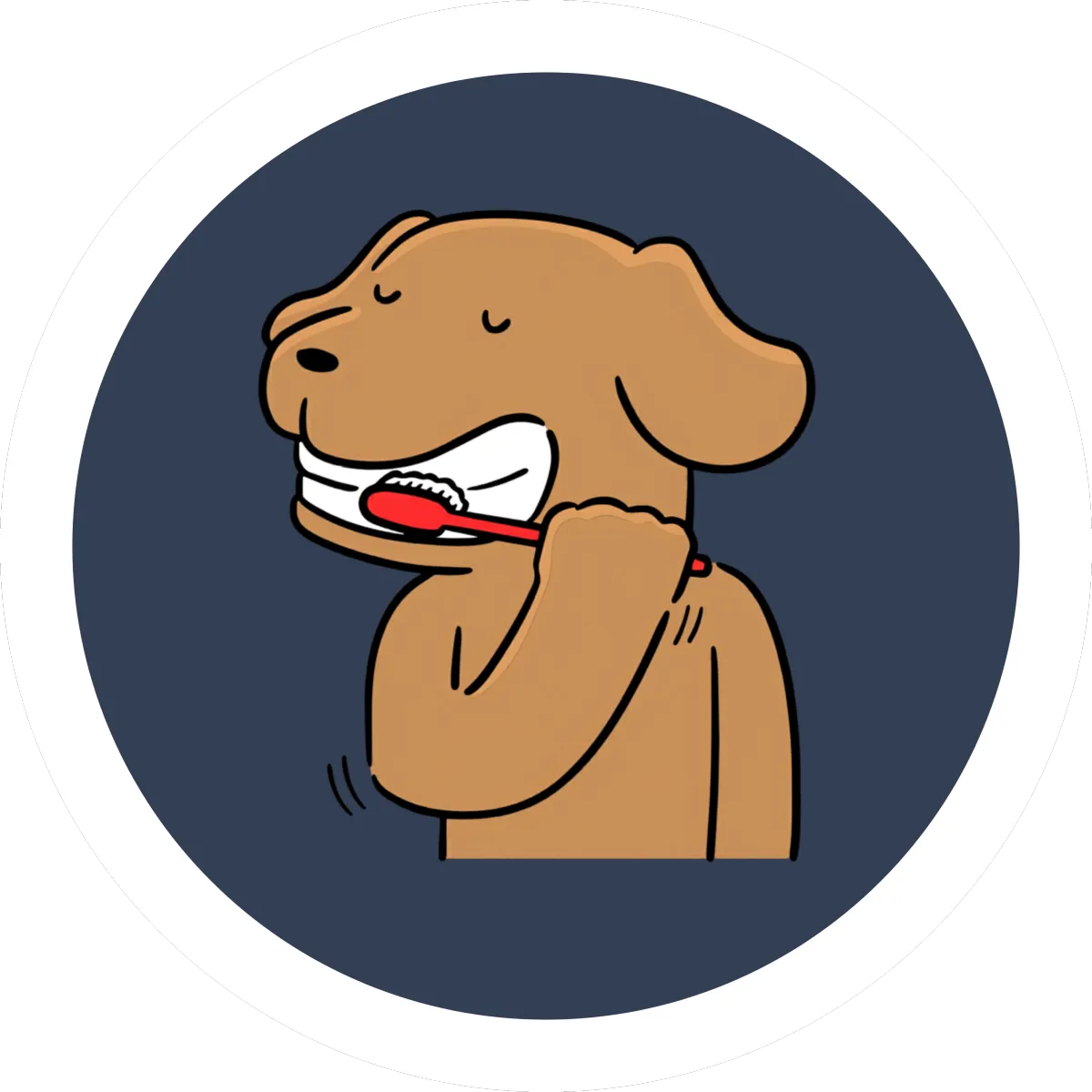 Dog Teeth Cleaning Logo