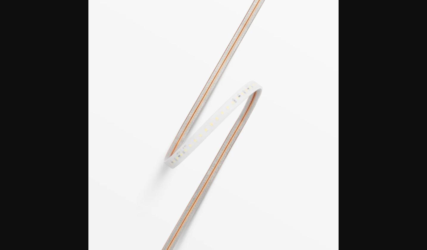 Close-up of HALO LED strip lighting fixture