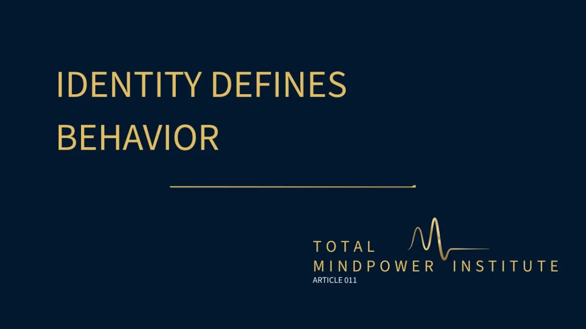 Identity Declaration: Why Behavior Changes Faster When Identity Is Clear
