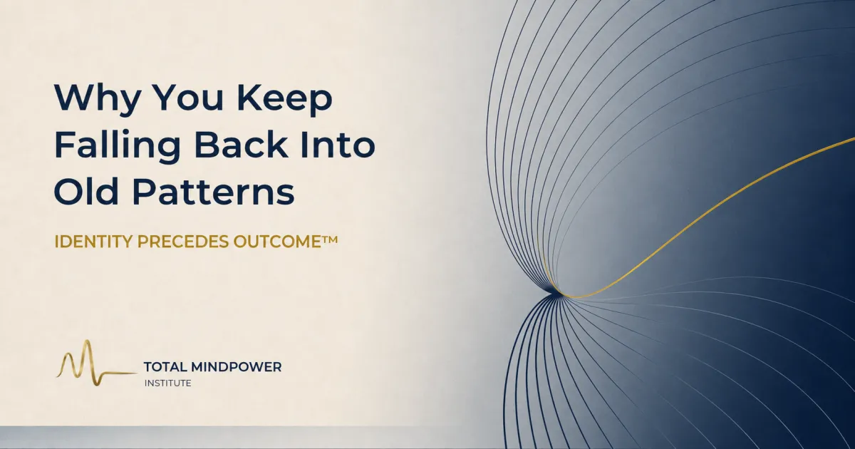 Why You Keep Falling Back Into Old Patterns