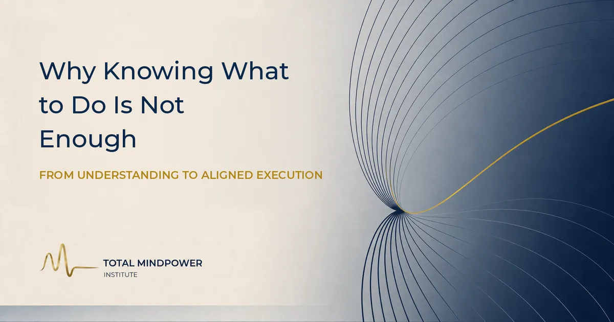 Why Knowing What to Do Isn’t Enough to Create Change