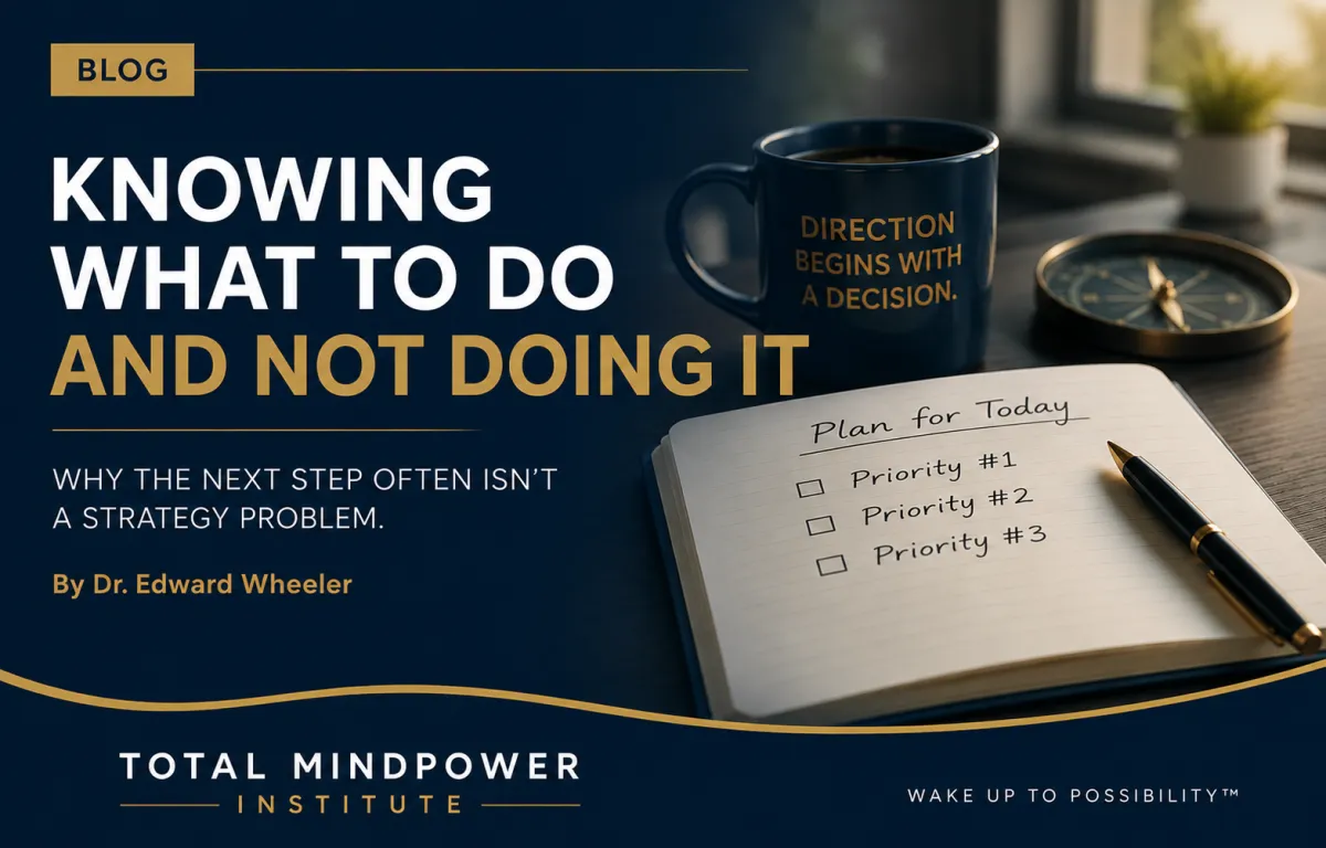 Knowing What to Do But Not Doing It | Total MindPower