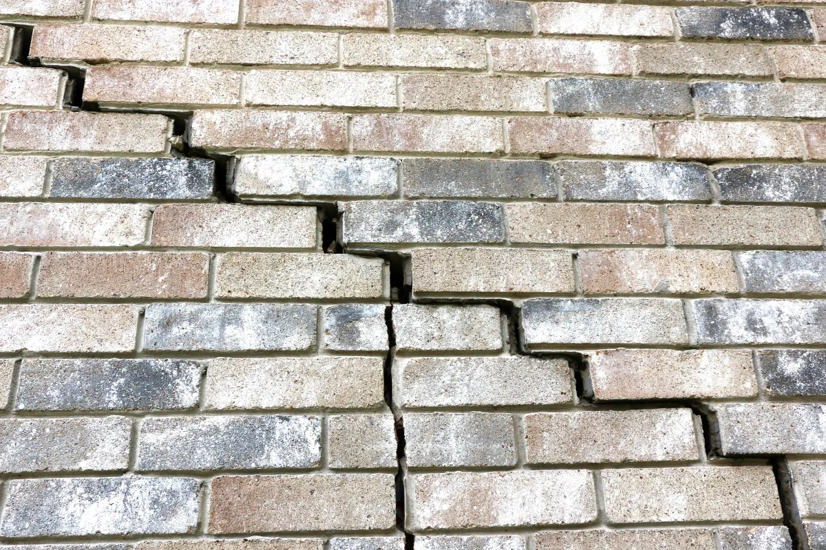 cracked brick