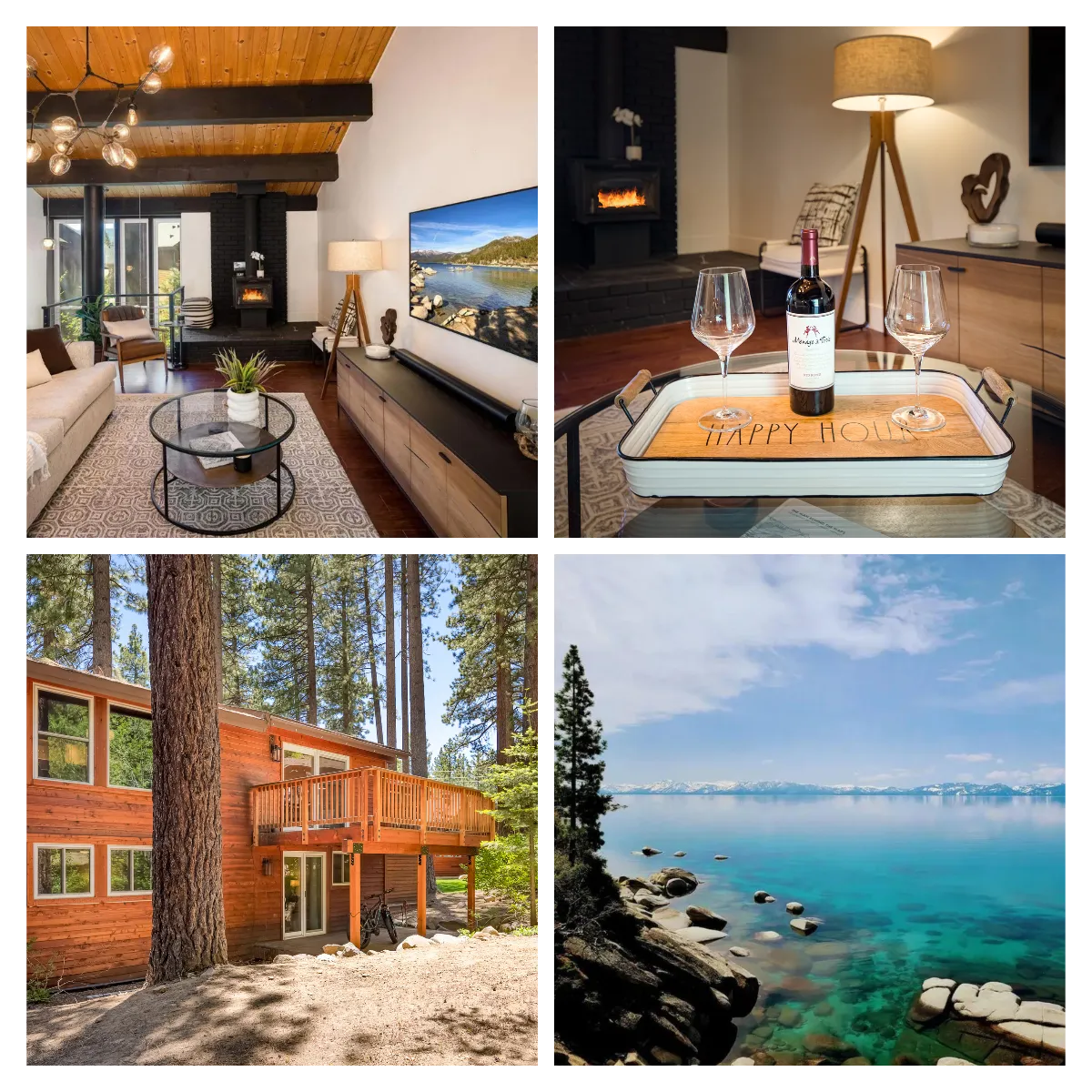 At Incline85 Lake Tahoe, soak in stunning sunset views and valley panoramas from our cozy decks and hot tub, plus enjoy a fully-equipped kitchen and private deck for outdoor dining and BBQ, all just minutes from paddle-boarding heaven!