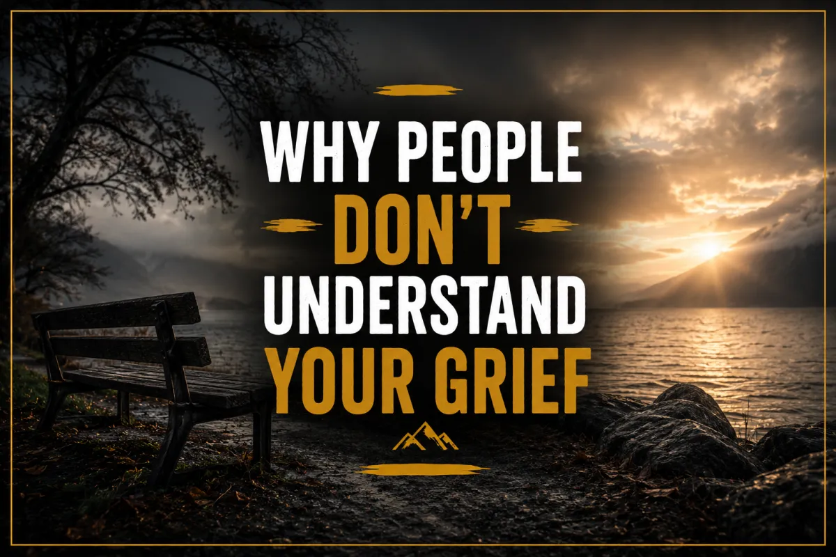 WHY PEOPLE DON'T UNDERSTAND YOUR GRIEF