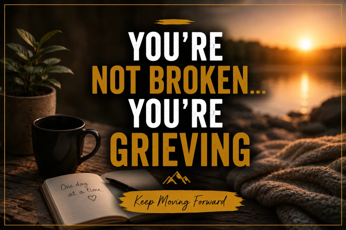 YOU’RE NOT BROKEN… YOU’RE GRIEVING