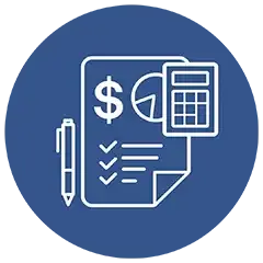 Accounting Blue Icon