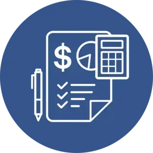 Accounting Blue Icon