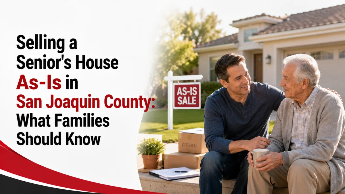 Selling a Senior's House As-Is in San Joaquin County: What Families Should Know