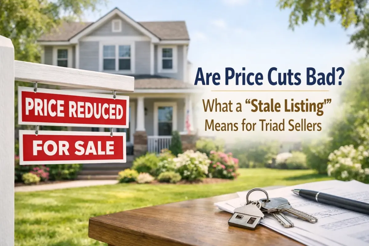 Are Price Cuts Bad? What a "Stale Listing" Means for Triad Sellers