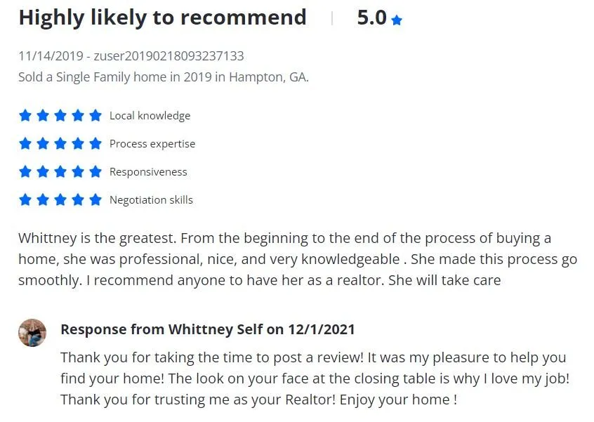 Home Values Whittney Self