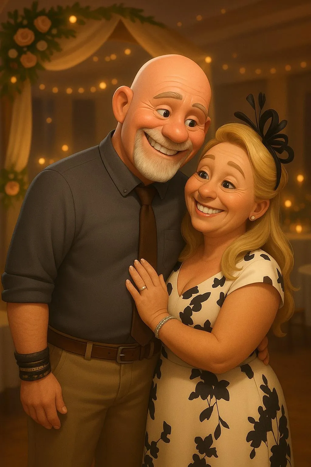 cartoon wedding