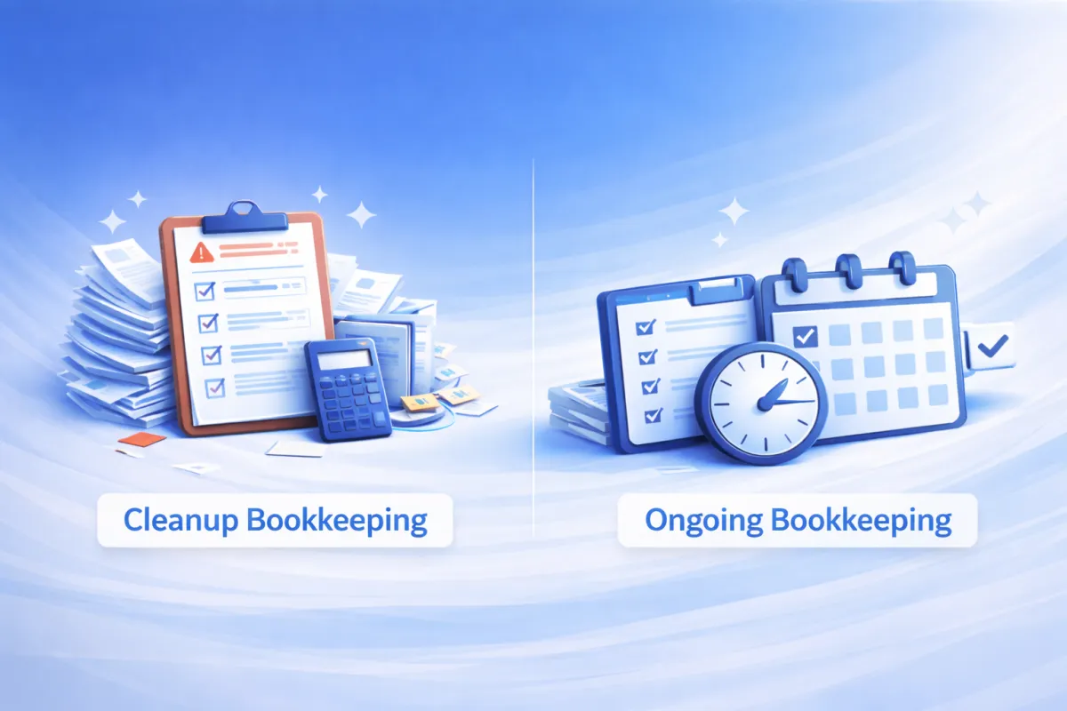 Cleanup vs Ongoing Bookkeeping