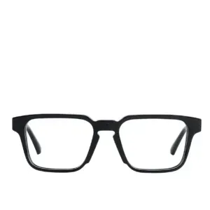 Black rectangular eyewear glasses showcasing a bold and trendy design from the Enjoy Optical collection.