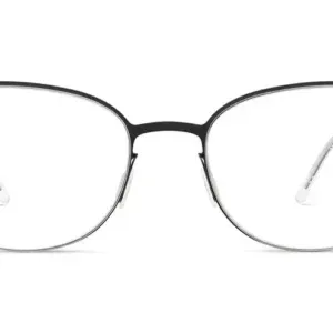 Luxury eyewear glasses with a sleek black frame, featured in a 'Quiet Luxury' collection by Enjoy Optical.