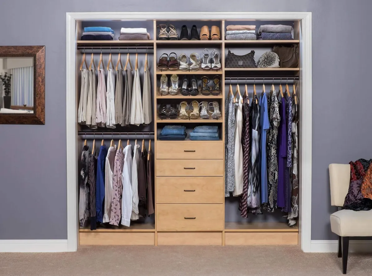 Secret Modern Woman's Reach-in Closet