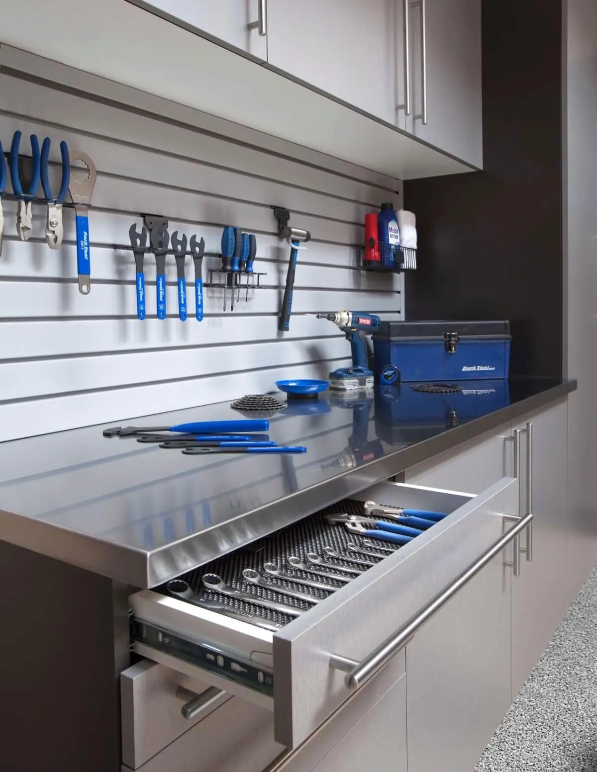 Stainless Steel Garage Workbench