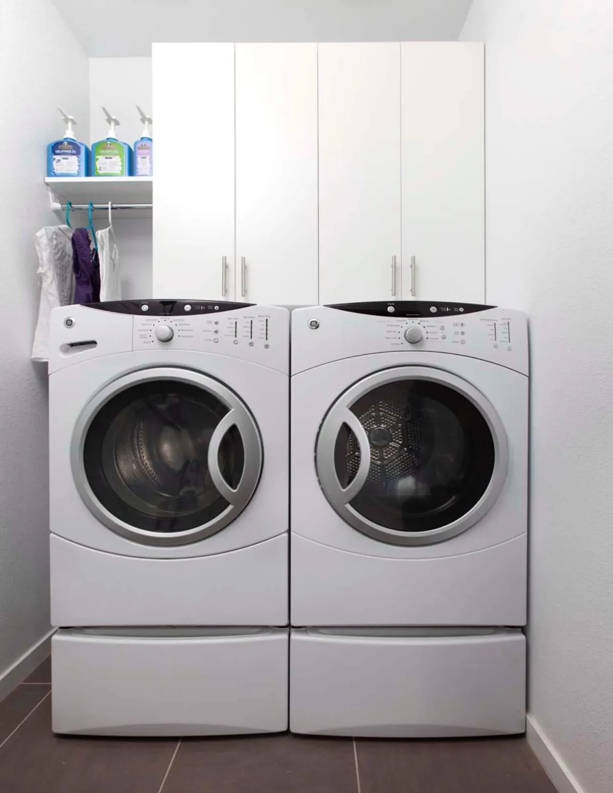 White Modern Laundry Room