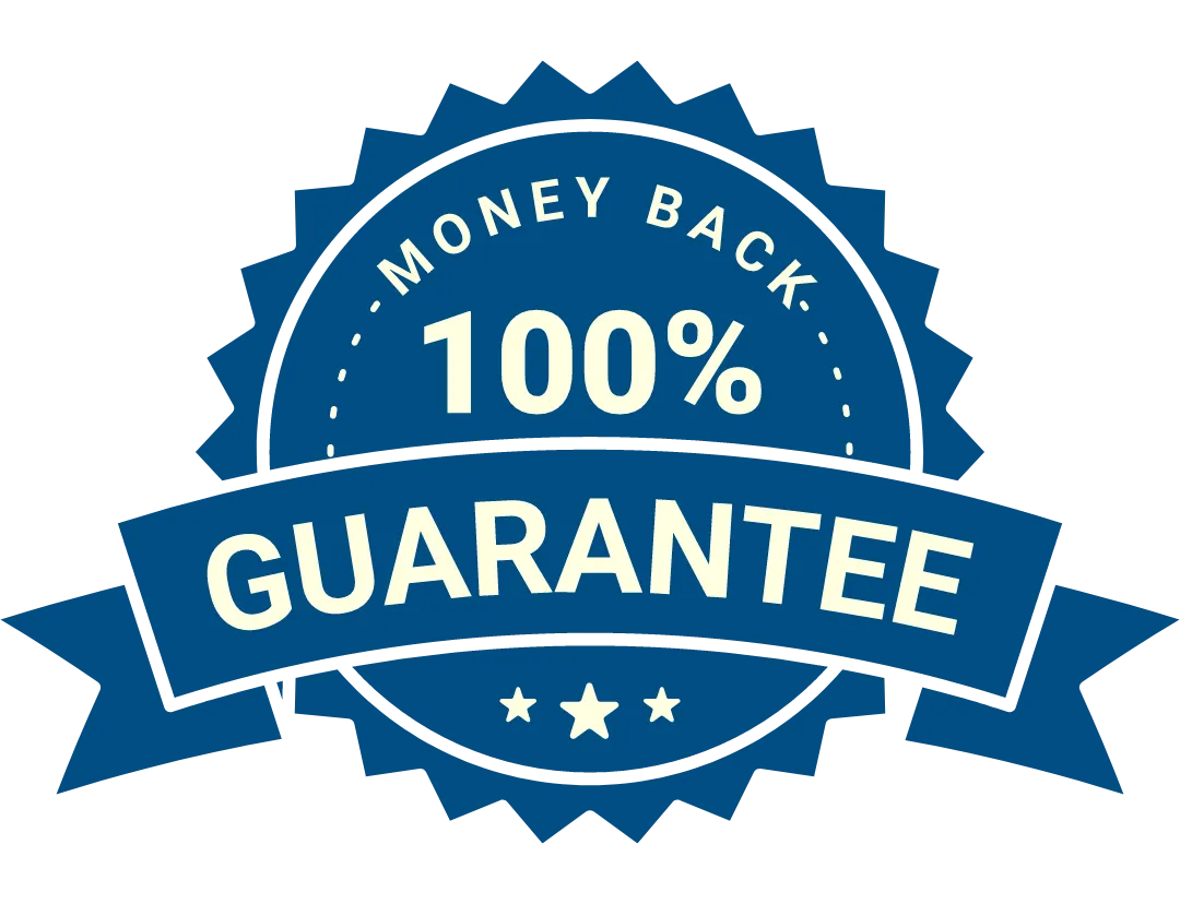 100% money-back guarantee