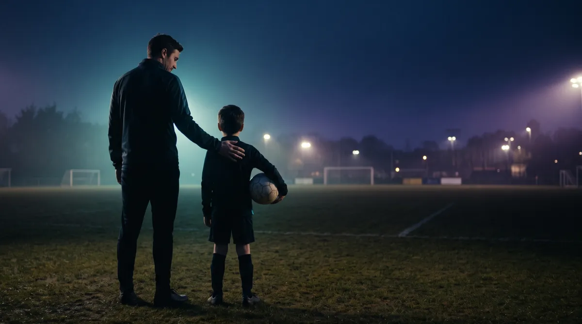 PAPÁ, ESTÁS MIRANDO EL LOGO CUANDO DEBERÍAS MIRAR AL ENTRENADOR