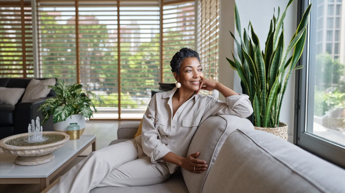 Houston woman indoors in Houston Summer