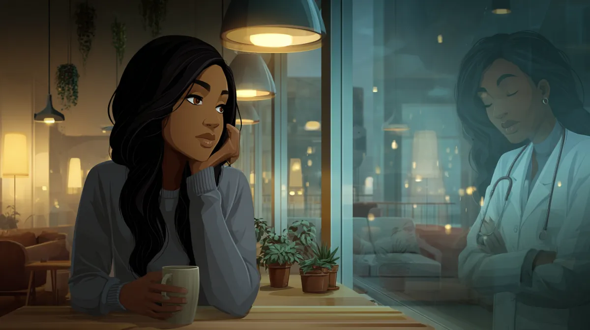 Woman with interoception and alexithymia