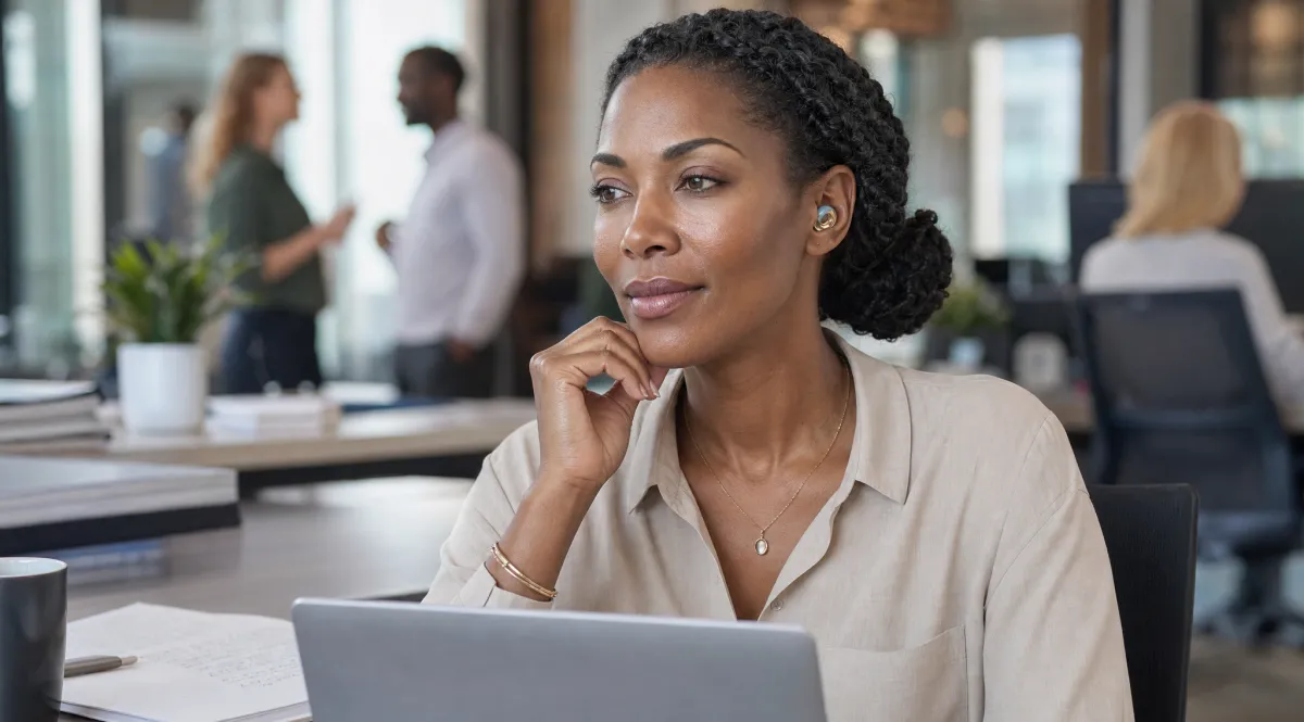 Office noise can feel louder in perimenopause and menopause.