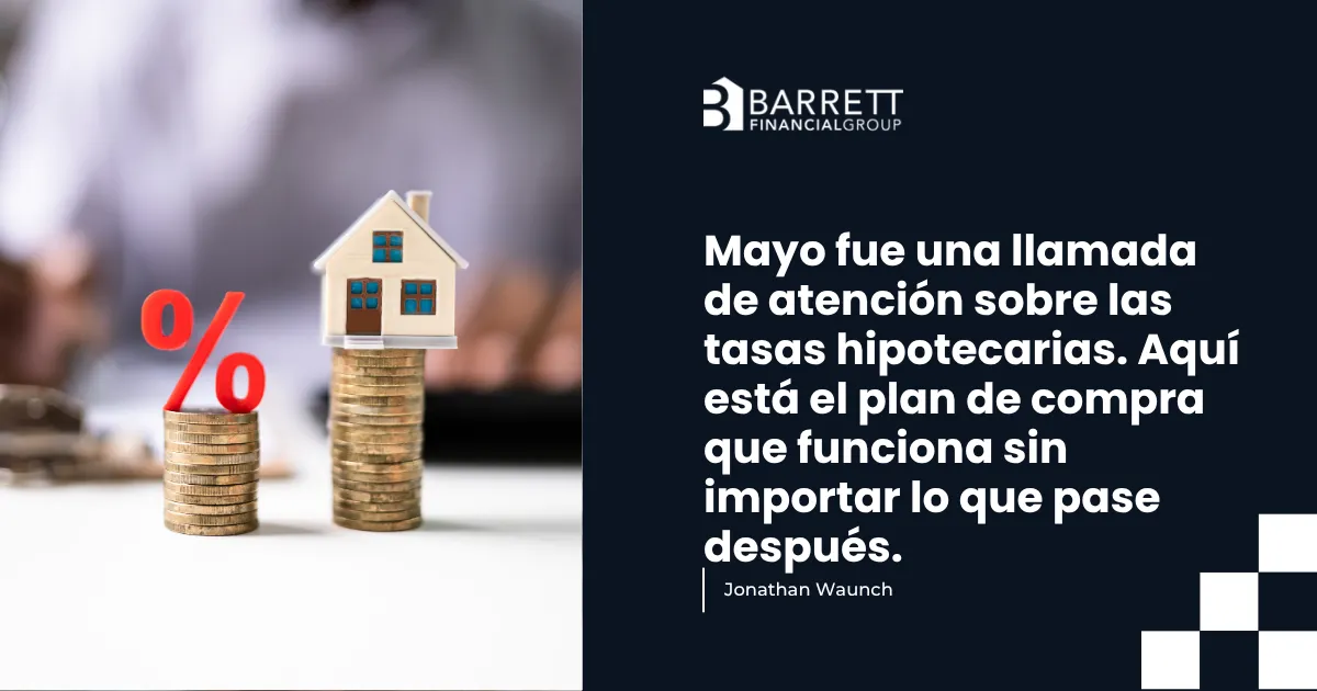 Mayo fue una llamada de atención sobre las tasas hipotecarias. Aquí está el plan de compra que funciona sin importar lo que pase después.