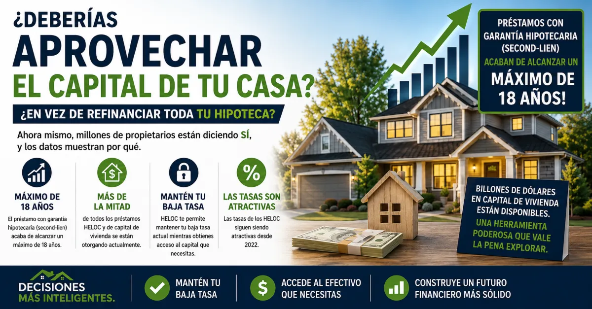 Los Préstamos en Segundo Gravamen Alcanzaron Su Nivel Más Alto en 18 Años y Aquí Está la Razón