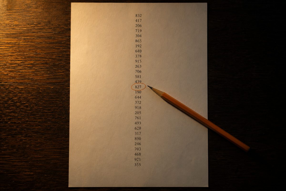 Over the shoulder view of a desk with a spreadsheet on one monitor and a line chart on another, beside an open notebook of handwritten figures.