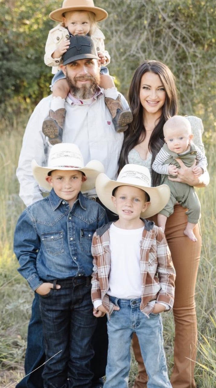 Nina and her family in a warm lifestyle portrait