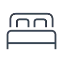 bedroom icon black and white