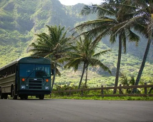 Movie Site Tour Bus at Kualoa Ranch