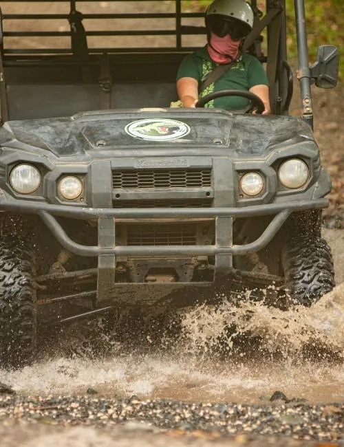 Kualoa Tour guide riving UTV