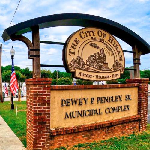 landmark dewey p Pendley, sr. municipal complex in hiram, ga