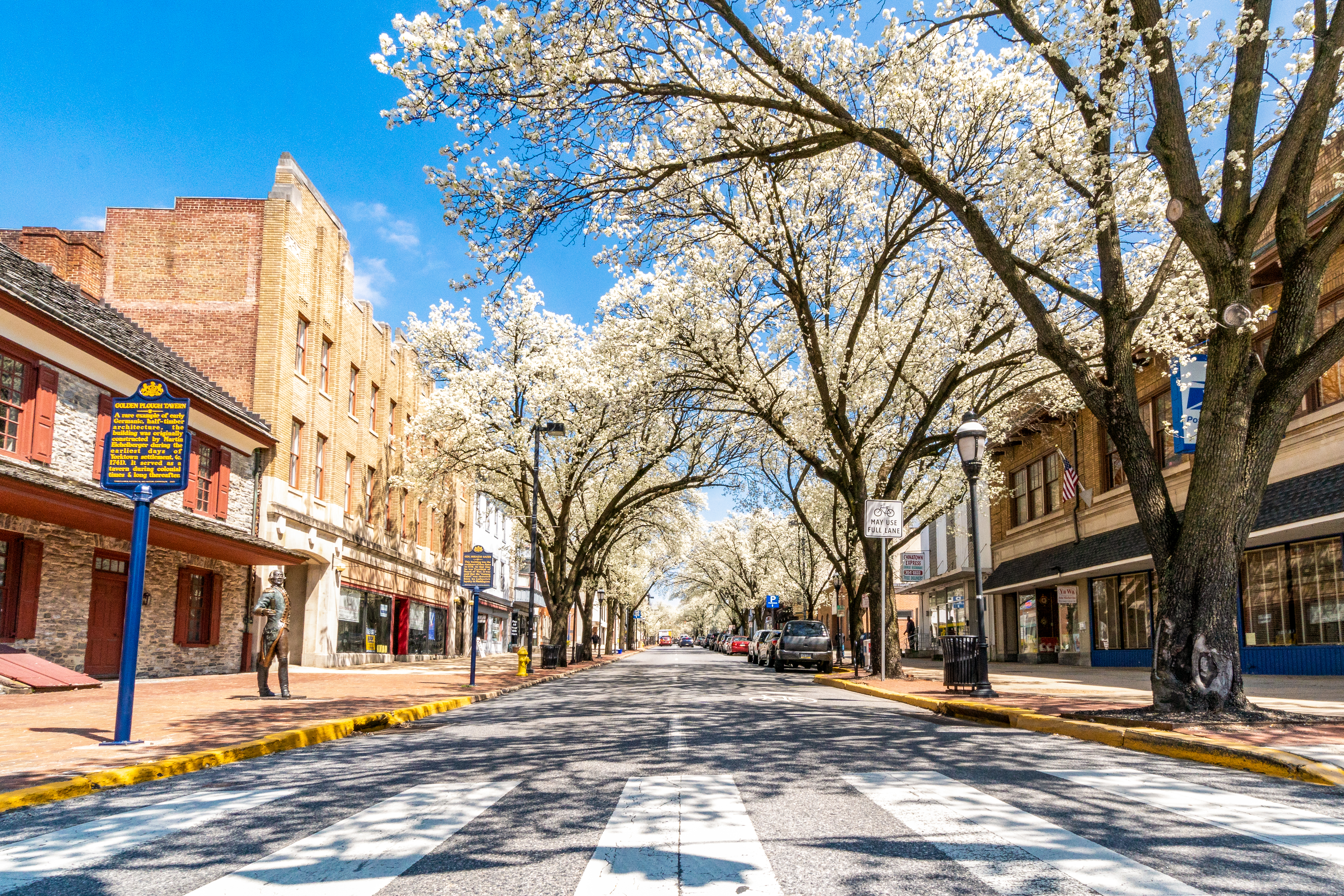 Spring grove Pennsylvania town center located near Shues towing and auto