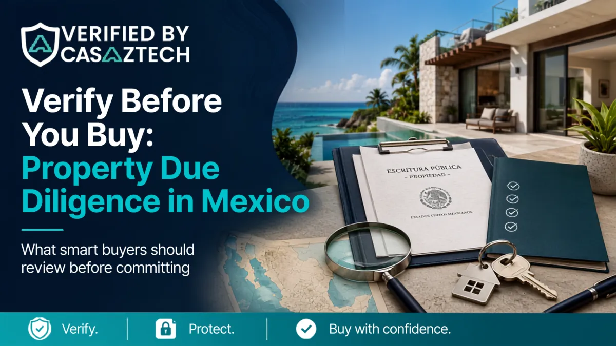 Verify Before You Buy property due diligence guide for Mexico