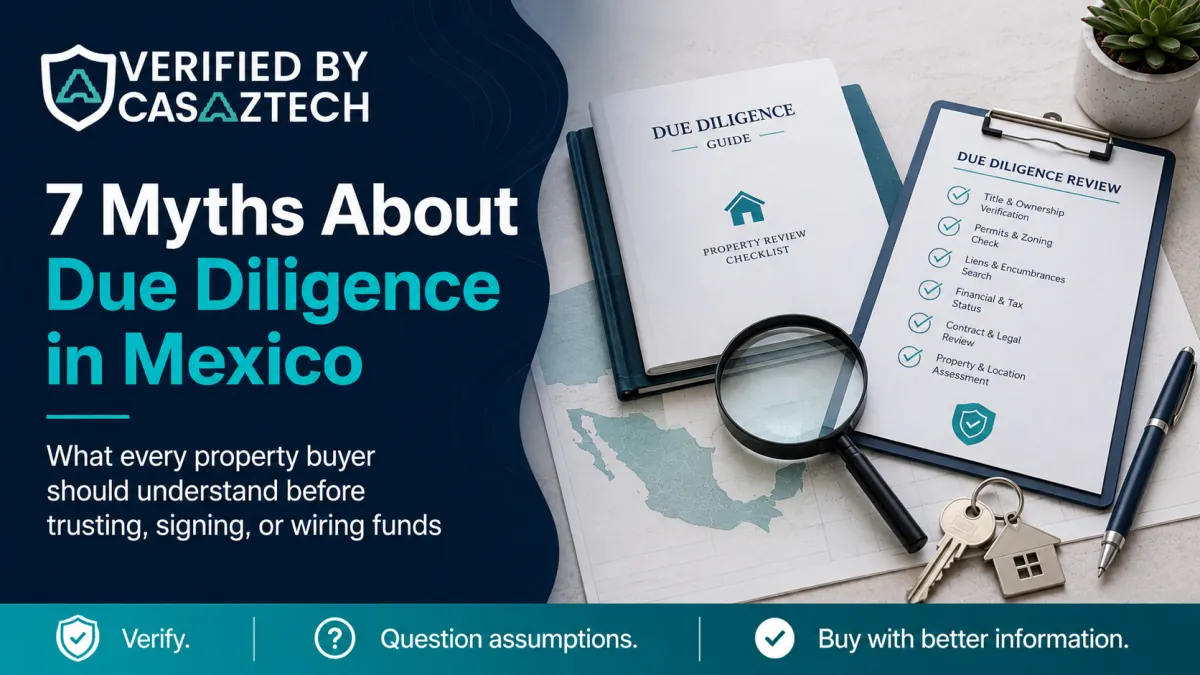 Seven myths about property due diligence in Mexico for buyers