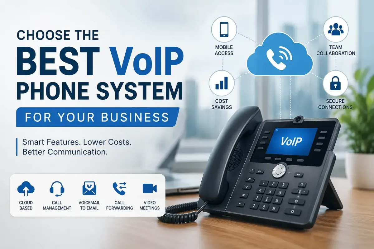 Choose the best VoIP phone system for business with cloud calling, call management, and modern communication features